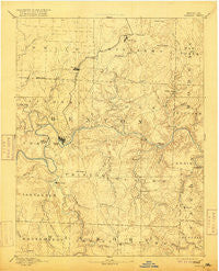 Warsaw Missouri Historical topographic map, 1:125000 scale, 30 X 30 Minute, Year 1894