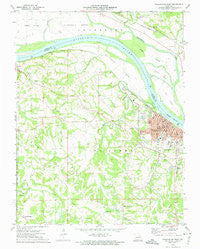 Washington West Missouri Historical topographic map, 1:24000 scale, 7.5 X 7.5 Minute, Year 1973