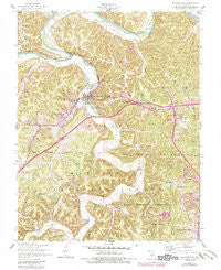 Waynesville Missouri Historical topographic map, 1:24000 scale, 7.5 X 7.5 Minute, Year 1954