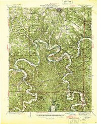 Waynesville Missouri Historical topographic map, 1:62500 scale, 15 X 15 Minute, Year 1942