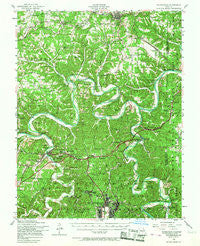 Waynesville Missouri Historical topographic map, 1:62500 scale, 15 X 15 Minute, Year 1954