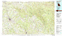 West Plains Missouri Historical topographic map, 1:100000 scale, 30 X 60 Minute, Year 1984