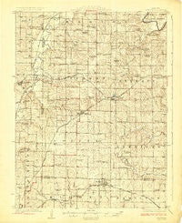 Winston Missouri Historical topographic map, 1:62500 scale, 15 X 15 Minute, Year 1924