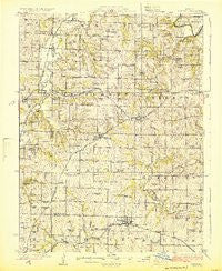 Winston Missouri Historical topographic map, 1:62500 scale, 15 X 15 Minute, Year 1924