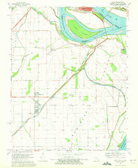 Wyatt Missouri Historical topographic map, 1:24000 scale, 7.5 X 7.5 Minute, Year 1969