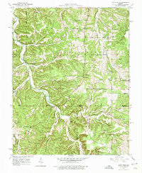 Yancy Mills Missouri Historical topographic map, 1:24000 scale, 7.5 X 7.5 Minute, Year 1950