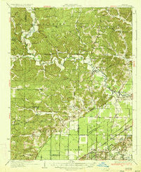 Zalma Missouri Historical topographic map, 1:62500 scale, 15 X 15 Minute, Year 1935