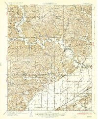 Zalma Missouri Historical topographic map, 1:62500 scale, 15 X 15 Minute, Year 1935