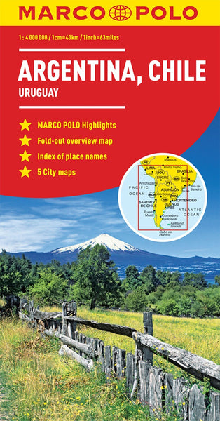 Buy map Argentina & Chile Road Map