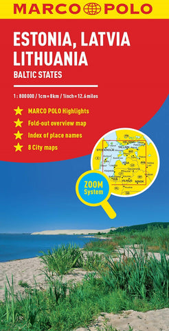 Buy map Estonia, Latvia, Lithuania : Baltic States Map