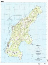 Island Of Saipan Northern Mariana Islands Historical topographic map, 1:25000 scale, 7.5 X 7.5 Minute, Year 1983