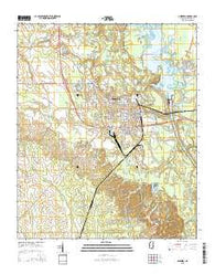 Aberdeen Mississippi Current topographic map, 1:24000 scale, 7.5 X 7.5 Minute, Year 2015