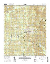 Ackerman Mississippi Current topographic map, 1:24000 scale, 7.5 X 7.5 Minute, Year 2015