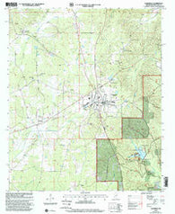 Ackerman Mississippi Historical topographic map, 1:24000 scale, 7.5 X 7.5 Minute, Year 2000