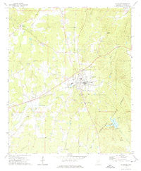 Ackerman Mississippi Historical topographic map, 1:24000 scale, 7.5 X 7.5 Minute, Year 1972