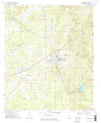 Ackerman Mississippi Historical topographic map, 1:24000 scale, 7.5 X 7.5 Minute, Year 1972