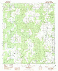Agricola Mississippi Historical topographic map, 1:24000 scale, 7.5 X 7.5 Minute, Year 1982