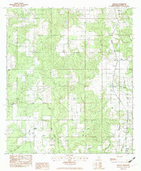 Agricola Mississippi Historical topographic map, 1:24000 scale, 7.5 X 7.5 Minute, Year 1982