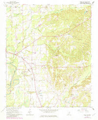 Amory SW Mississippi Historical topographic map, 1:24000 scale, 7.5 X 7.5 Minute, Year 1966