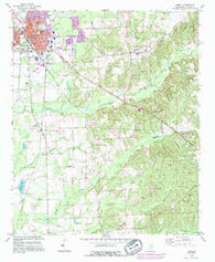 Amory Mississippi Historical topographic map, 1:24000 scale, 7.5 X 7.5 Minute, Year 1992
