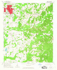 Amory Mississippi Historical topographic map, 1:24000 scale, 7.5 X 7.5 Minute, Year 1966