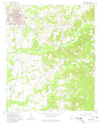 Amory Mississippi Historical topographic map, 1:24000 scale, 7.5 X 7.5 Minute, Year 1966