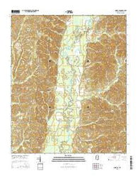 Amory SE Mississippi Current topographic map, 1:24000 scale, 7.5 X 7.5 Minute, Year 2015