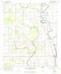 Arcola Mississippi Historical topographic map, 1:24000 scale, 7.5 X 7.5 Minute, Year 1967