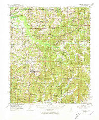 Ashland Mississippi Historical topographic map, 1:62500 scale, 15 X 15 Minute, Year 1950