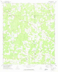 Auburn Mississippi Historical topographic map, 1:24000 scale, 7.5 X 7.5 Minute, Year 1972