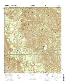 Barbara Mississippi Current topographic map, 1:24000 scale, 7.5 X 7.5 Minute, Year 2015
