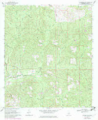 Baxterville NE Mississippi Historical topographic map, 1:24000 scale, 7.5 X 7.5 Minute, Year 1969