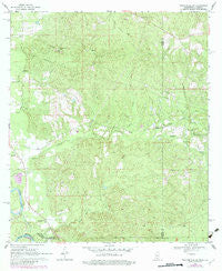 Baxterville SW Mississippi Historical topographic map, 1:24000 scale, 7.5 X 7.5 Minute, Year 1969