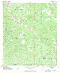 Baxterville Mississippi Historical topographic map, 1:24000 scale, 7.5 X 7.5 Minute, Year 1969