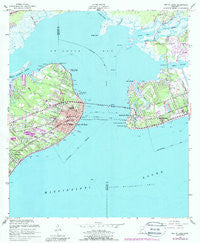 Bay St. Louis Mississippi Historical topographic map, 1:24000 scale, 7.5 X 7.5 Minute, Year 1956