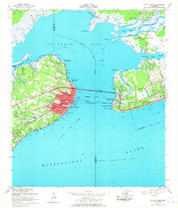 Bay St. Louis Mississippi Historical topographic map, 1:24000 scale, 7.5 X 7.5 Minute, Year 1956