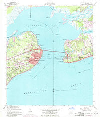 Bay St. Louis Mississippi Historical topographic map, 1:24000 scale, 7.5 X 7.5 Minute, Year 1956