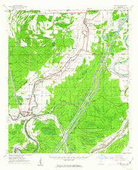 Bayland Mississippi Historical topographic map, 1:62500 scale, 15 X 15 Minute, Year 1961