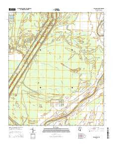 Bayland SE Mississippi Current topographic map, 1:24000 scale, 7.5 X 7.5 Minute, Year 2015