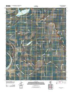 Beulah Mississippi Historical topographic map, 1:24000 scale, 7.5 X 7.5 Minute, Year 2011