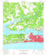Biloxi Mississippi Historical topographic map, 1:24000 scale, 7.5 X 7.5 Minute, Year 1954