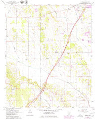 Bissell Mississippi Historical topographic map, 1:24000 scale, 7.5 X 7.5 Minute, Year 1966