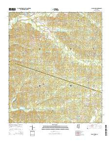 Black Hawk Mississippi Current topographic map, 1:24000 scale, 7.5 X 7.5 Minute, Year 2015