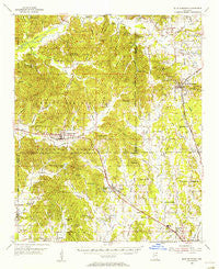 Blue Mountain Mississippi Historical topographic map, 1:62500 scale, 15 X 15 Minute, Year 1955