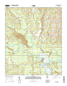 Bluff Lake Mississippi Current topographic map, 1:24000 scale, 7.5 X 7.5 Minute, Year 2015