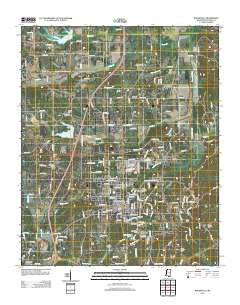 Booneville Mississippi Historical topographic map, 1:24000 scale, 7.5 X 7.5 Minute, Year 2012