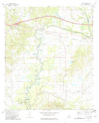 Bovina Mississippi Historical topographic map, 1:24000 scale, 7.5 X 7.5 Minute, Year 1972