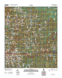 Brandon Mississippi Historical topographic map, 1:24000 scale, 7.5 X 7.5 Minute, Year 2012