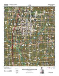 Brookhaven Mississippi Historical topographic map, 1:24000 scale, 7.5 X 7.5 Minute, Year 2012
