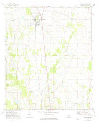 Brooksville Mississippi Historical topographic map, 1:24000 scale, 7.5 X 7.5 Minute, Year 1973